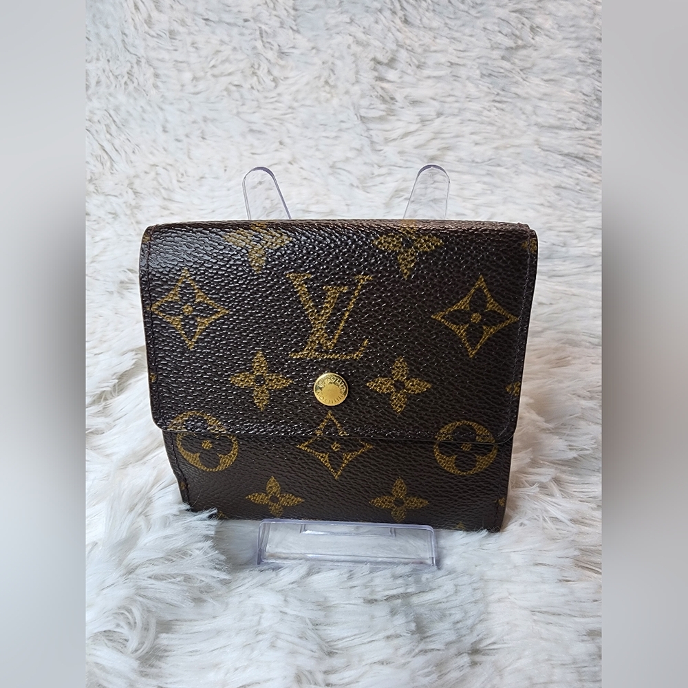 Authentic Louis Vuitton Monogram Elise Compact Wallet